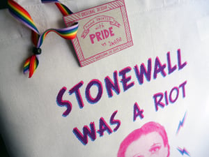 Image of STONEWALL WAS A RIOT tote bag
