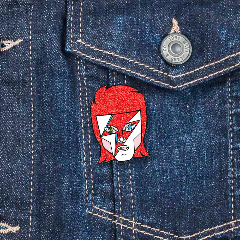 Image of Luchapop Bowie Pin 