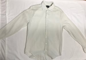 Image of Giorgio Armani White Ribbed Shirt