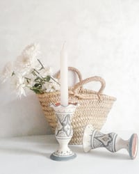 2 CERAMIC CANDLEHOLDERS