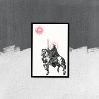 Image 1 of "Knight of Swords” 13"x19" Art Print
