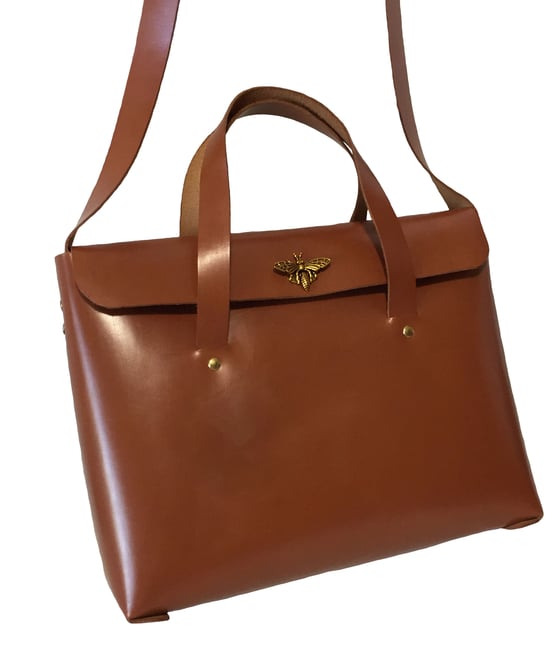 Image of Buffalo Leather Briefcase - Queen Bee