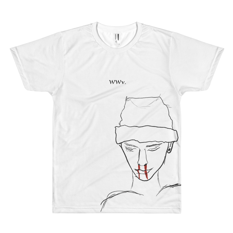 Image of WWv drippy sketch sublimation tee