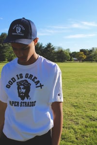 Image 2 of GIGP$ BIG FACED LOGO WHITE TEE