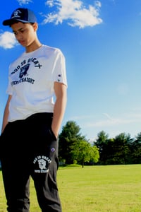 Image 4 of GIGP$ BIG FACED LOGO WHITE TEE