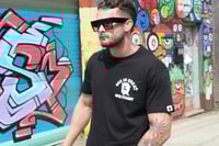 Image 4 of Black GIGP$ Front Back Logo Tee