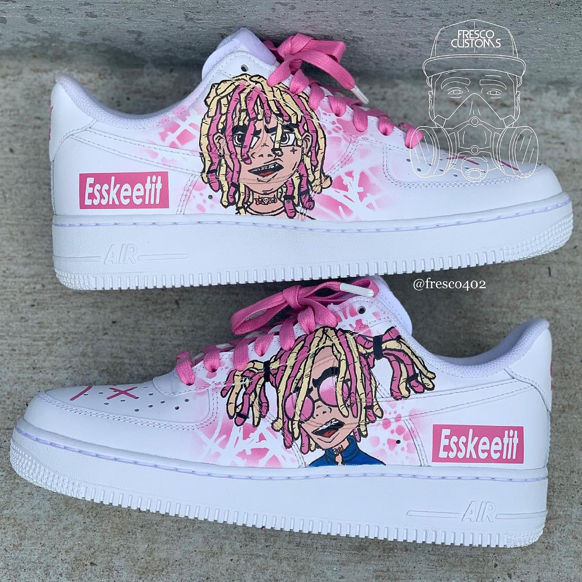 Lil Pump Custom AF1s Fresco Customs