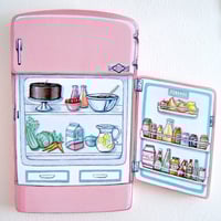 Image 2 of Pink Vintage Stove & Fridge plaques (your choice) 
