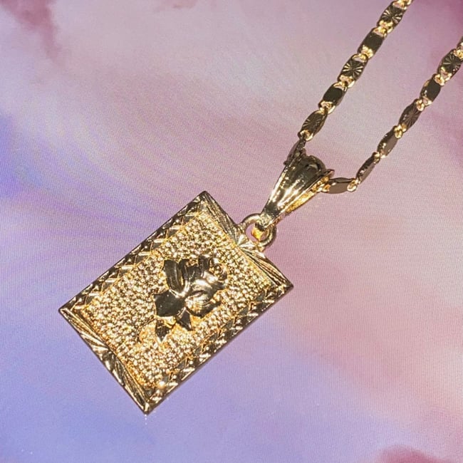 Como La Flor Gold-Plated Necklace 