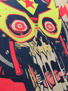 Image of ELECTRIC PSYCHO SKULL Risograph Print