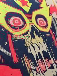 Image 1 of ELECTRIC PSYCHO SKULL Risograph Print