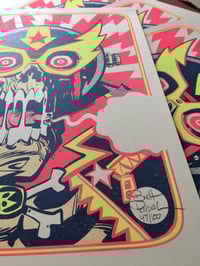 Image 3 of ELECTRIC PSYCHO SKULL Risograph Print