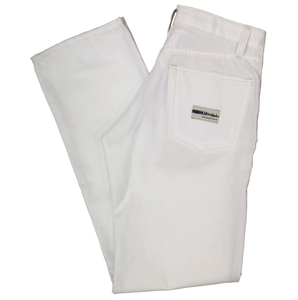 Image of DOMEstics. Made in USA White Mid Weight Pants