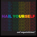 Image of Hail Yourself Rainbow Pride / Trans Pride Flag Stickers - may take 2-4 weeks to ship