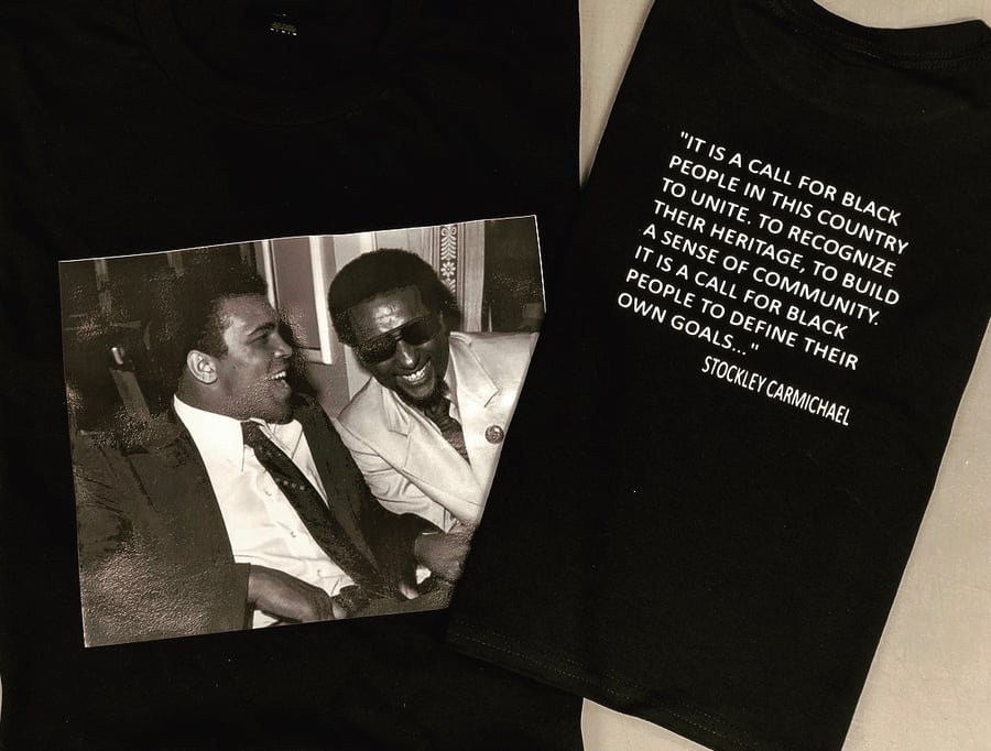 Image of ALI & TOURE (FORMERLY STOCKLEY CARMICHAEL) WITH TOURE QUOTE ON THE BACK