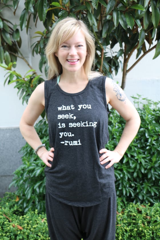 Image of Bamboo Tank Top Long : Rumi quote