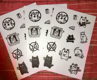 Image 2 of Clitty Cat Kiss Cut Stickers