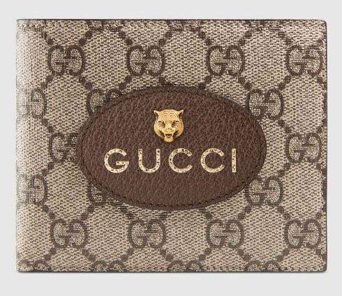 Gucci Gg Supreme Wallet in Natural for Men