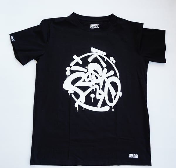 Image of RASKO Black T-shirt Doubleprinted