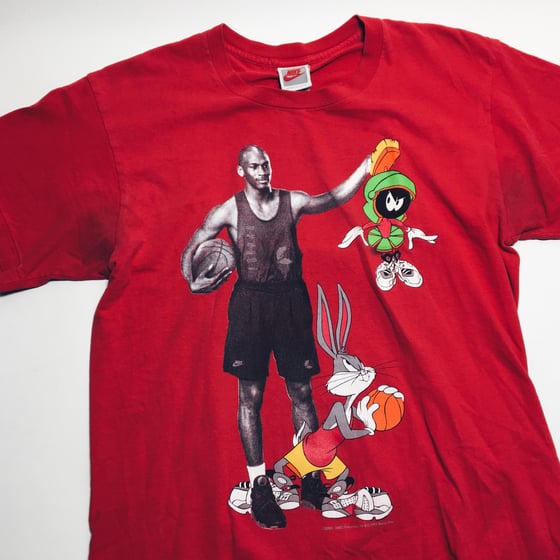 Image of Original 1993 Nike Air Jordan Space Jam Tee (Red).