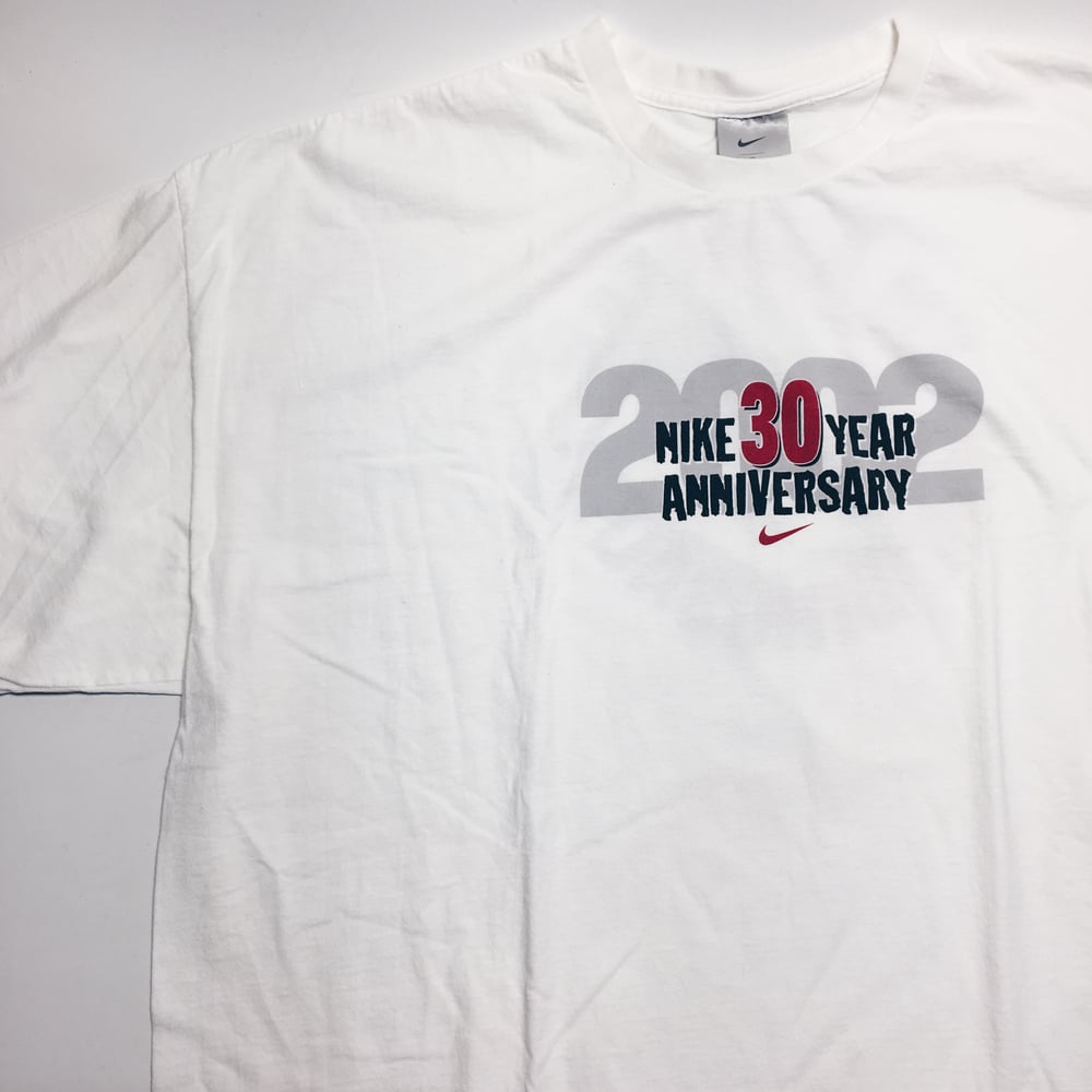 Image of Original 2002 Promotional Employee Nike 30 Year Anniversary Tee.