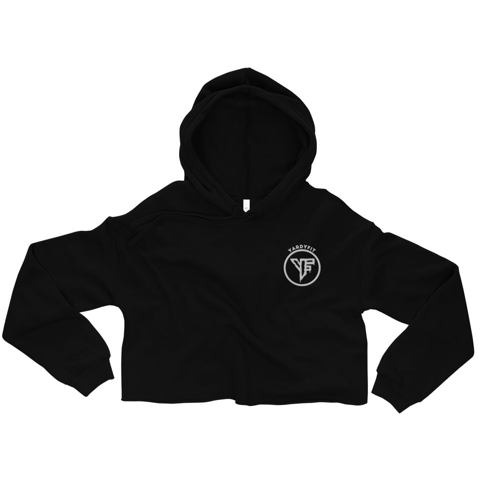Image of YardyFit Women's Cropped Hoodie- Black