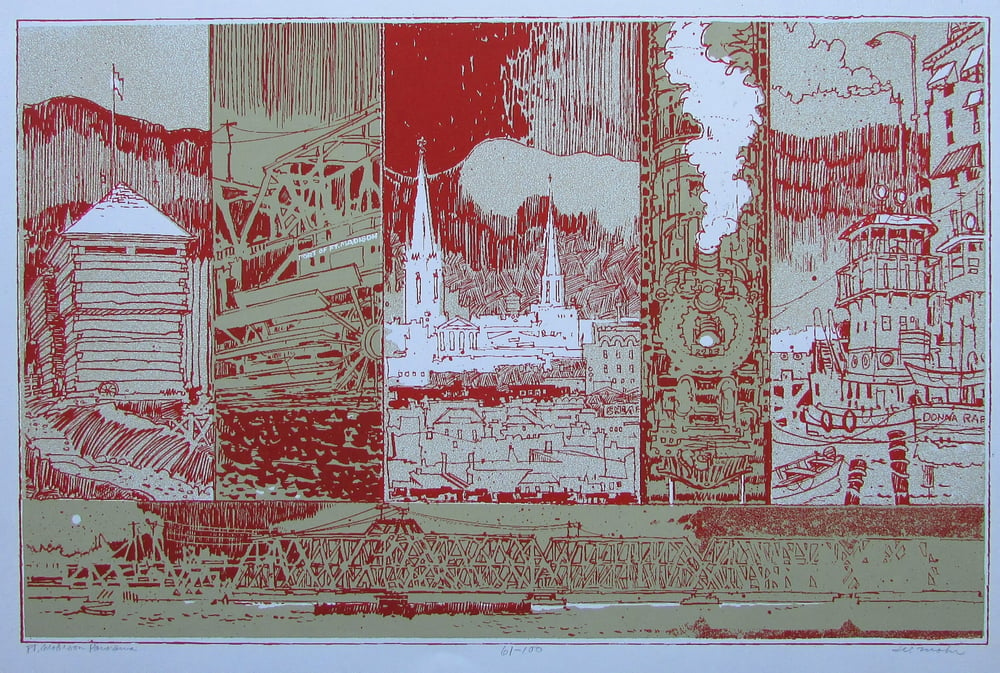Image of silkscreen print by Wendell Mohr