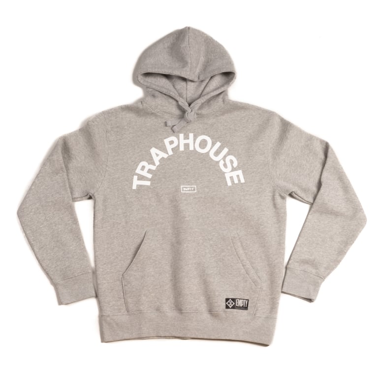 Image of TRAPHOUSE Grey HOODIE