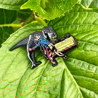 Image 2 of Jurassic Park pin badge (UK only)