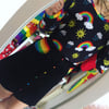 Black Rainbow Button Up Skirt