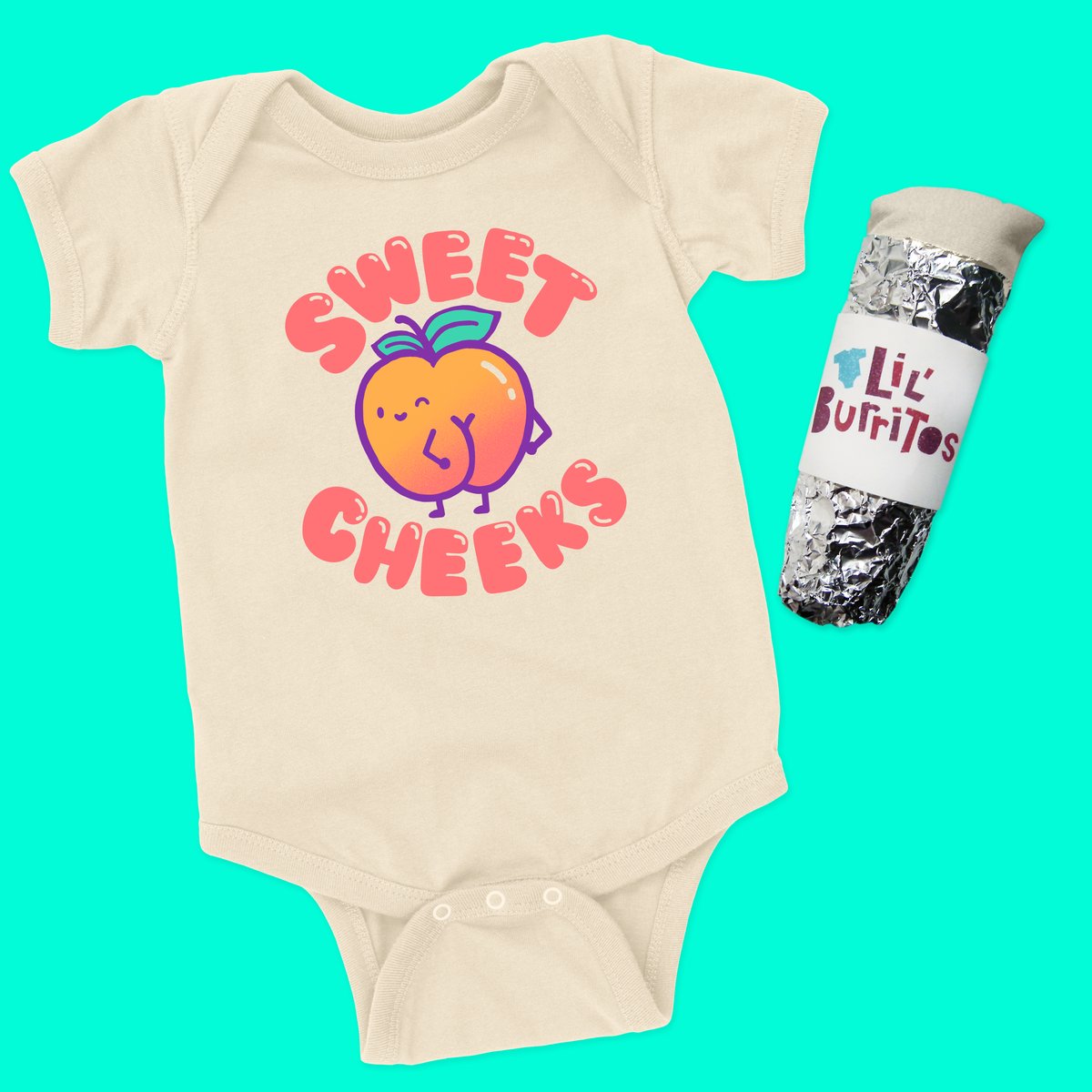 Sweet Cheeks Toddler Tee/Baby Bodysuit Lil' Burritos