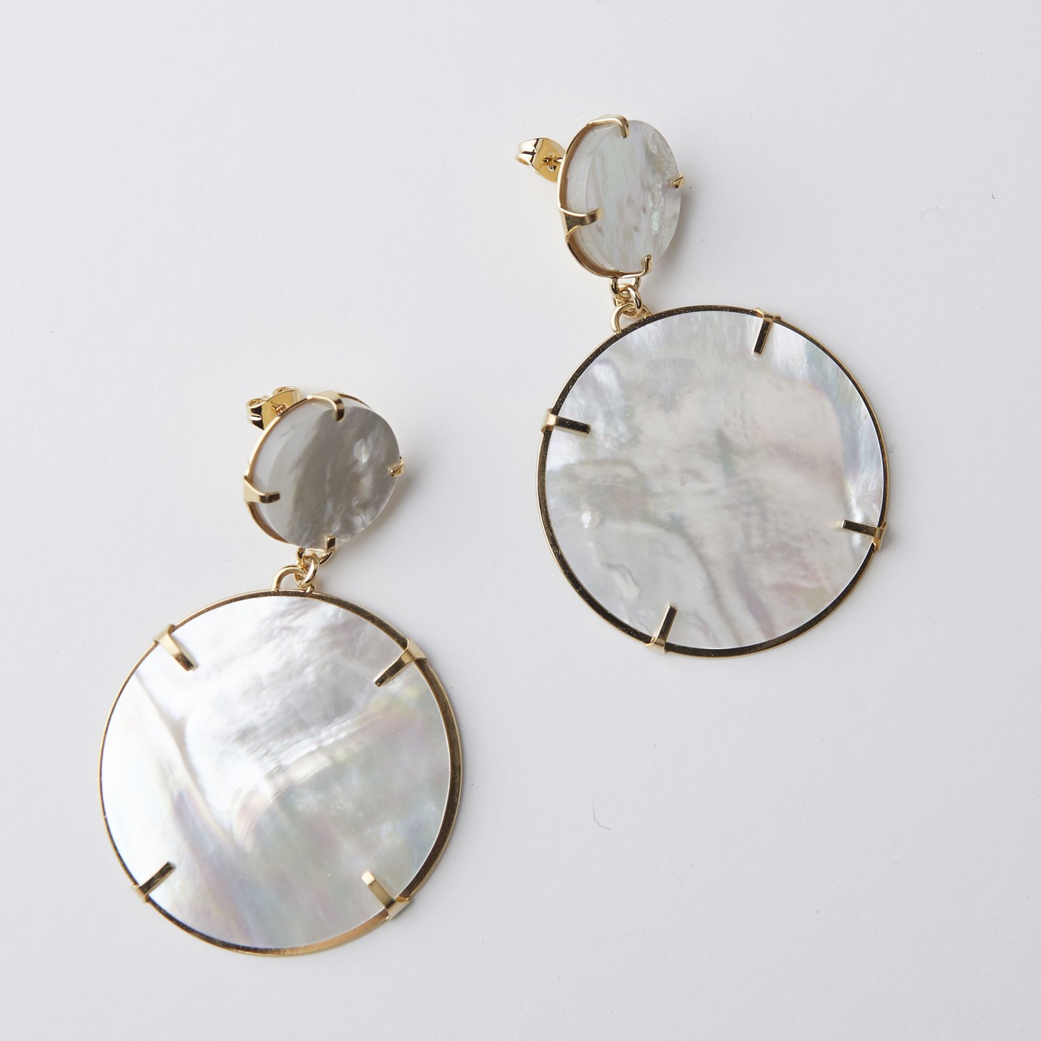 Image of Grandes boucles d'oreilles Nacre