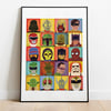 Heroes and Villains - A2 Print - *discounted stock*