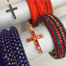 Image 1 of Pulseras Brillantes en azules 