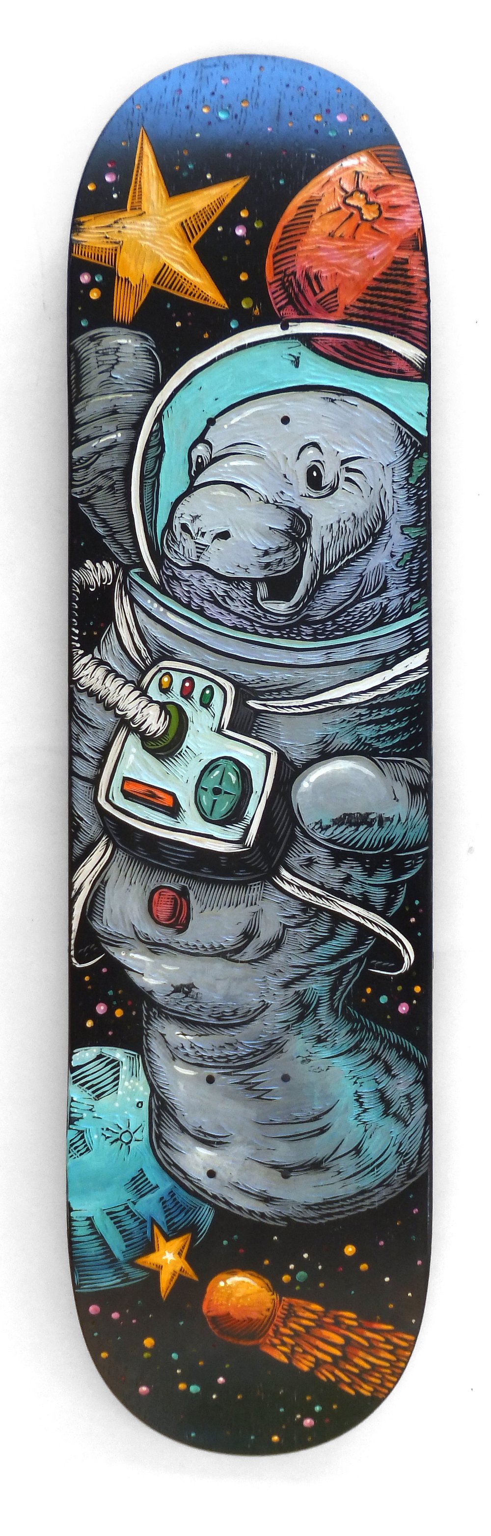 Space Manatee Skatedeck