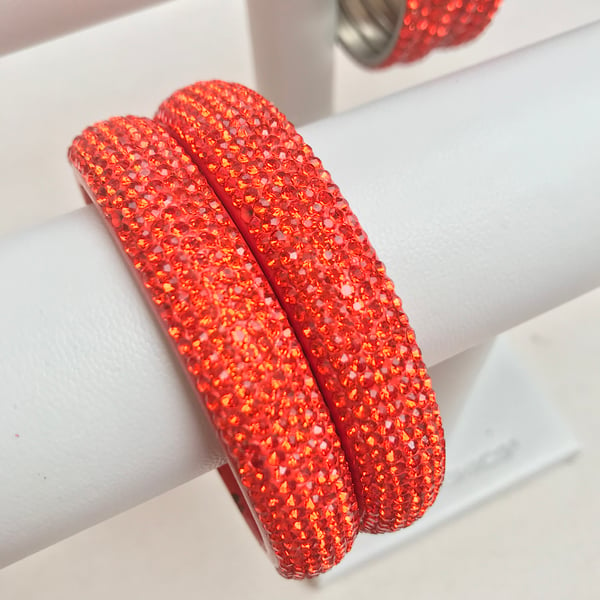 Image of Pulseras de cristales en Naranja 