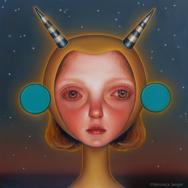 Image of Space Woman (original painting) Apply JOY21 for 15% discount until Dec. 30