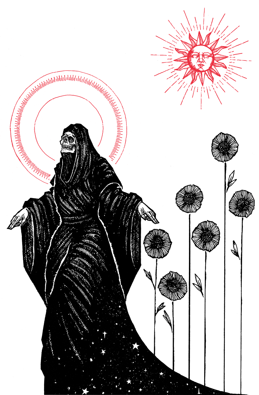 Image of Six of Wands 8.5"x11" Print