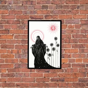 Image of  LIMITED EDITION RUN OF 10, "Six of Wands” 12"x18" Watercolor Paper