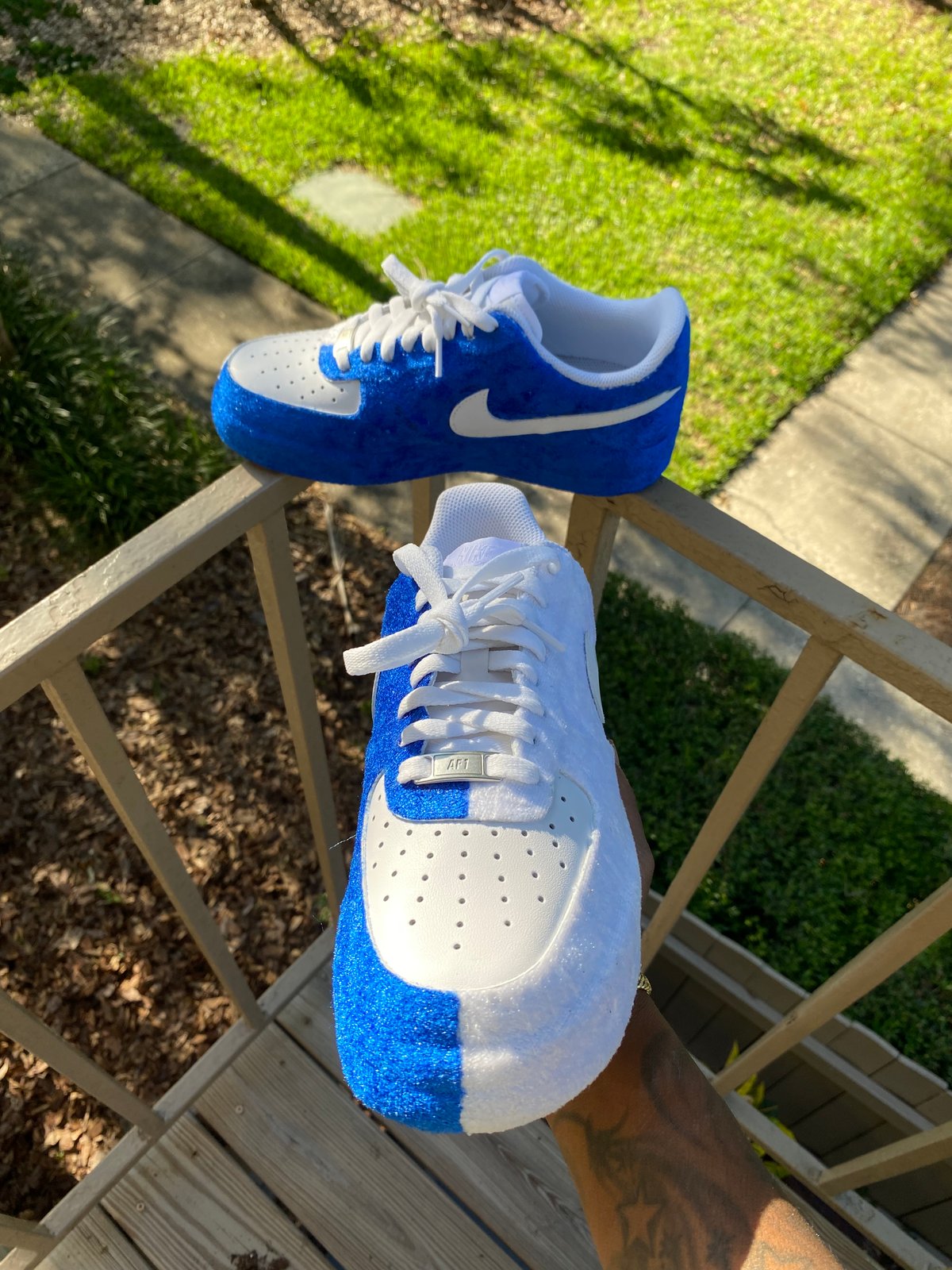 Velvet AF1 s blue white Poverty2Paradise