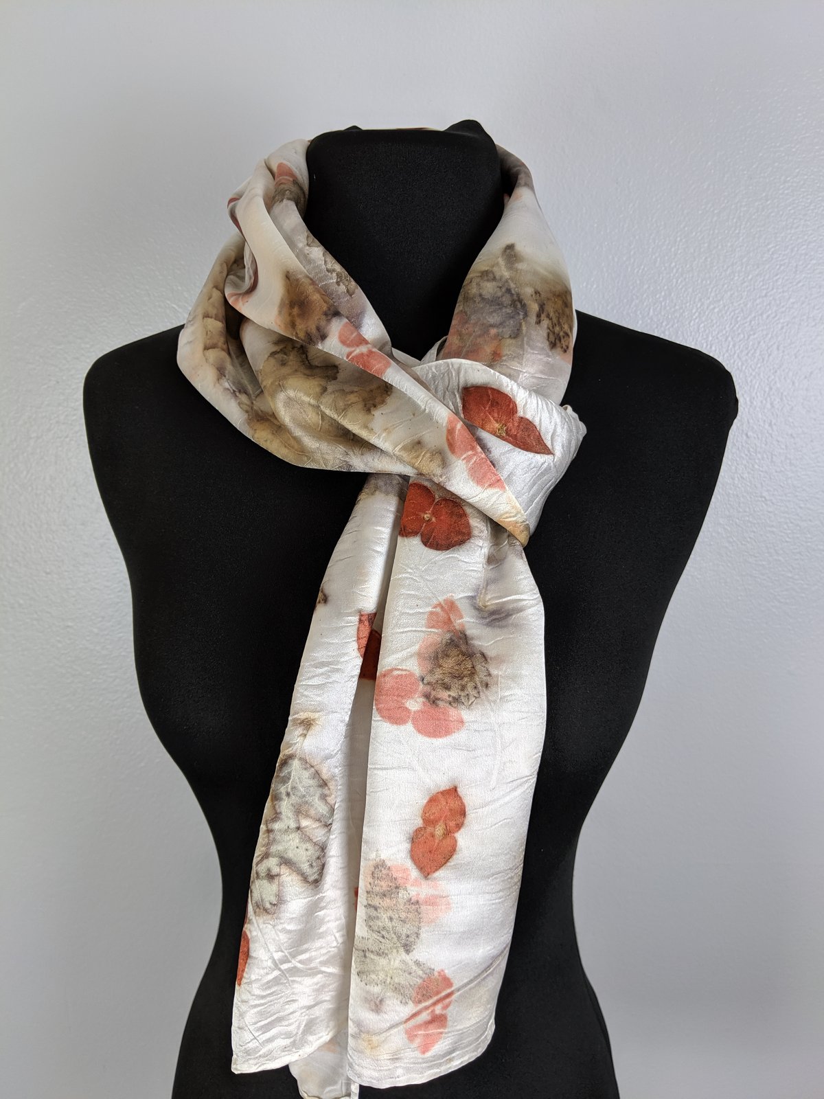 botanical silk scarves