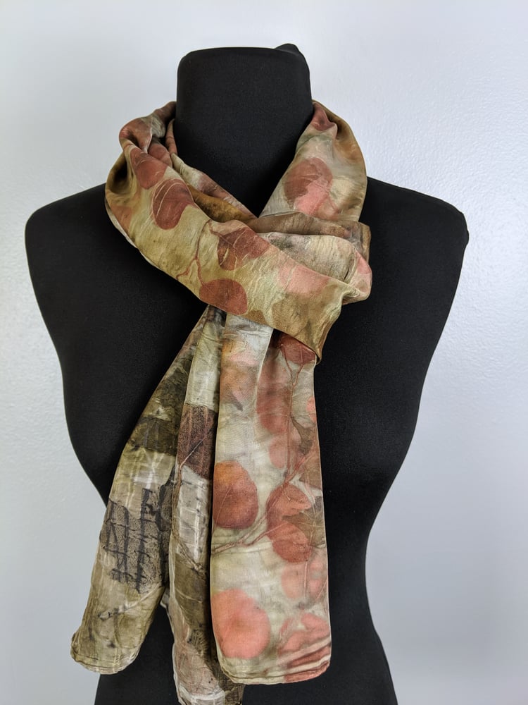 Image of Dark Eucalyptus Dyed Scarf