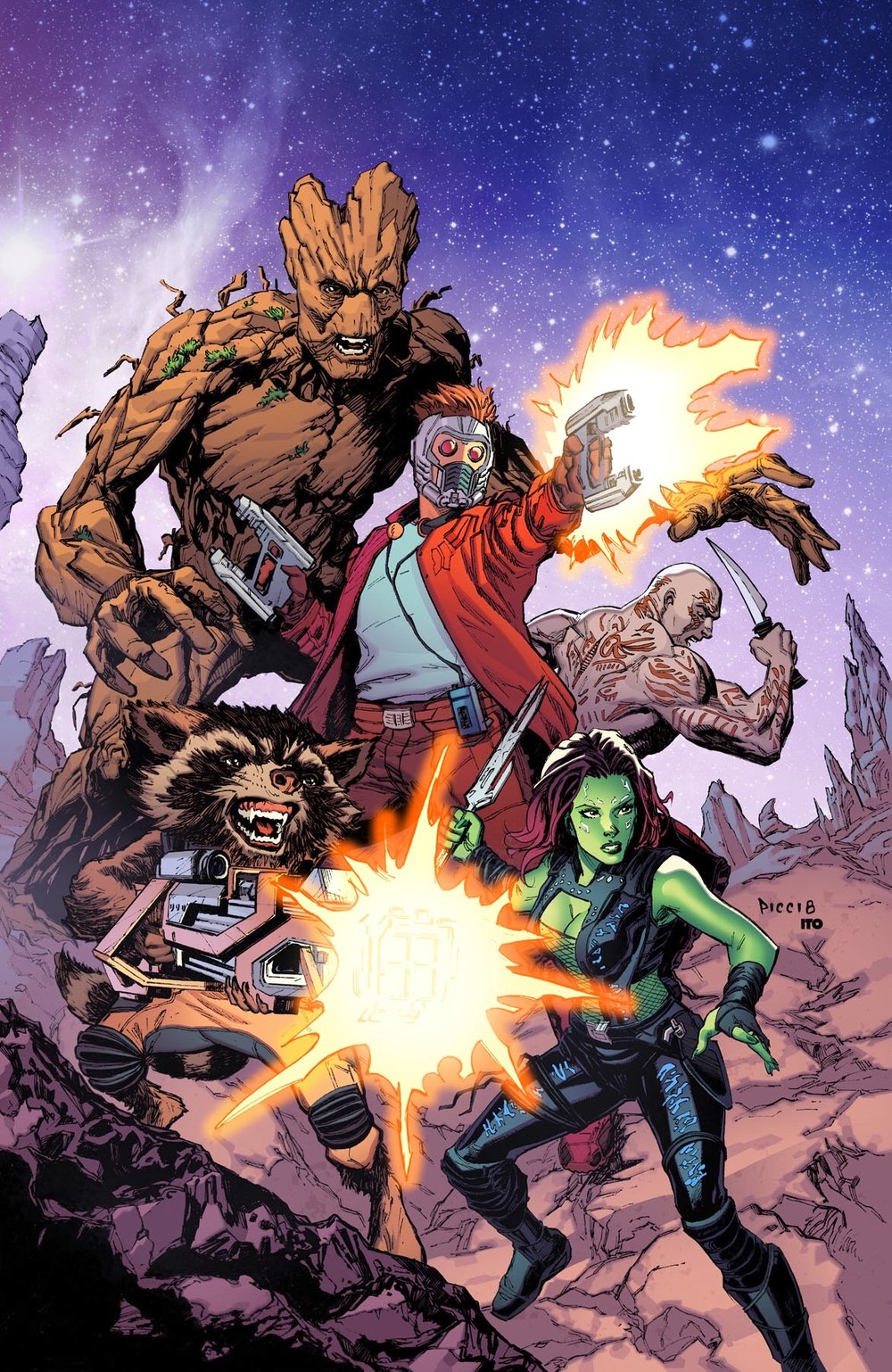 Image of GUARDIANS OF THE GALAXY A3 Print