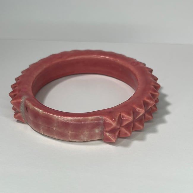 Coral Studded Bracelet - 7.25 in Inner Diameter