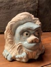 White And Blue Ceramic Sasquatch Decorative Insence Burner