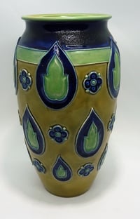 Image 1 of Royal Doulton Vase with stylised tulip flower motifs