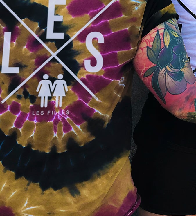 Image of Love Vibe Tye Dye (Left Chest & Large Back Logo)