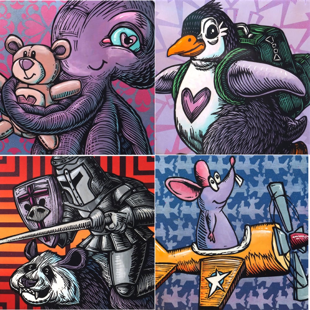 Square Paintings  (Group 1) 