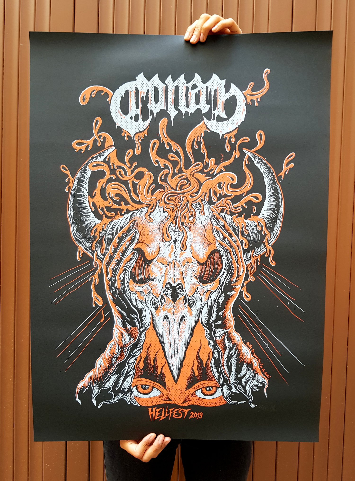 CONAN (Hellfest 2019) screenprinted poster