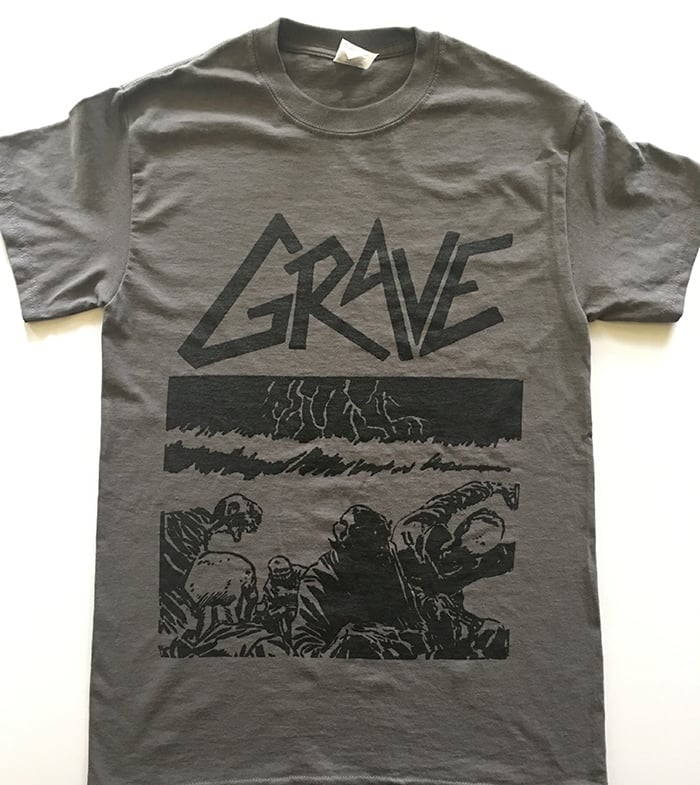 Image of Grave " Sick Disgust Eternal " Gray T shirt